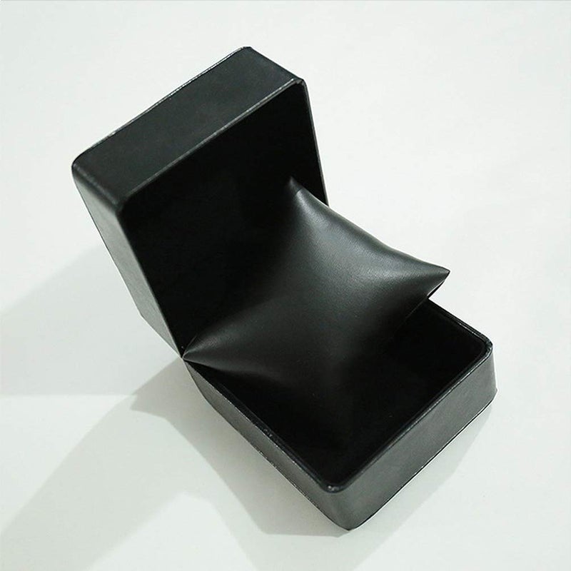 Teensery 6 Pcs Black PU Leather Small Bracelet Watch Pillow Bangle Cushions for Jewelry Displays, 4x4 inch - Image 4